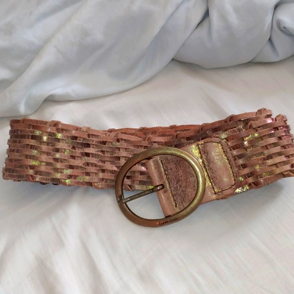 Leather Braided Belt